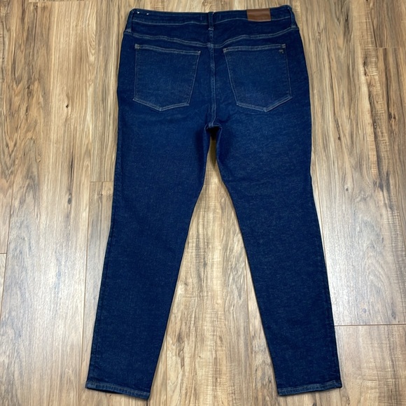 Madewell 9” Mid-rise Skinny Kingston Wash Blue Jeans, Size 16W - Picture 7 of 17